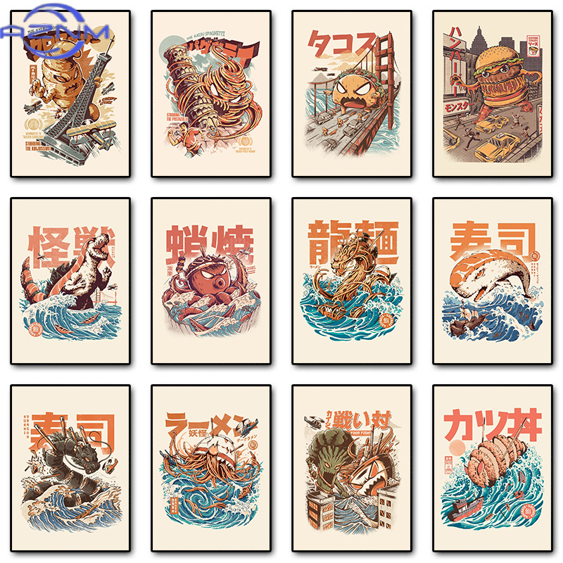 Japanese Lifestyle Food - AZNM Poster di Kaiju Giapponesi, Sushi,