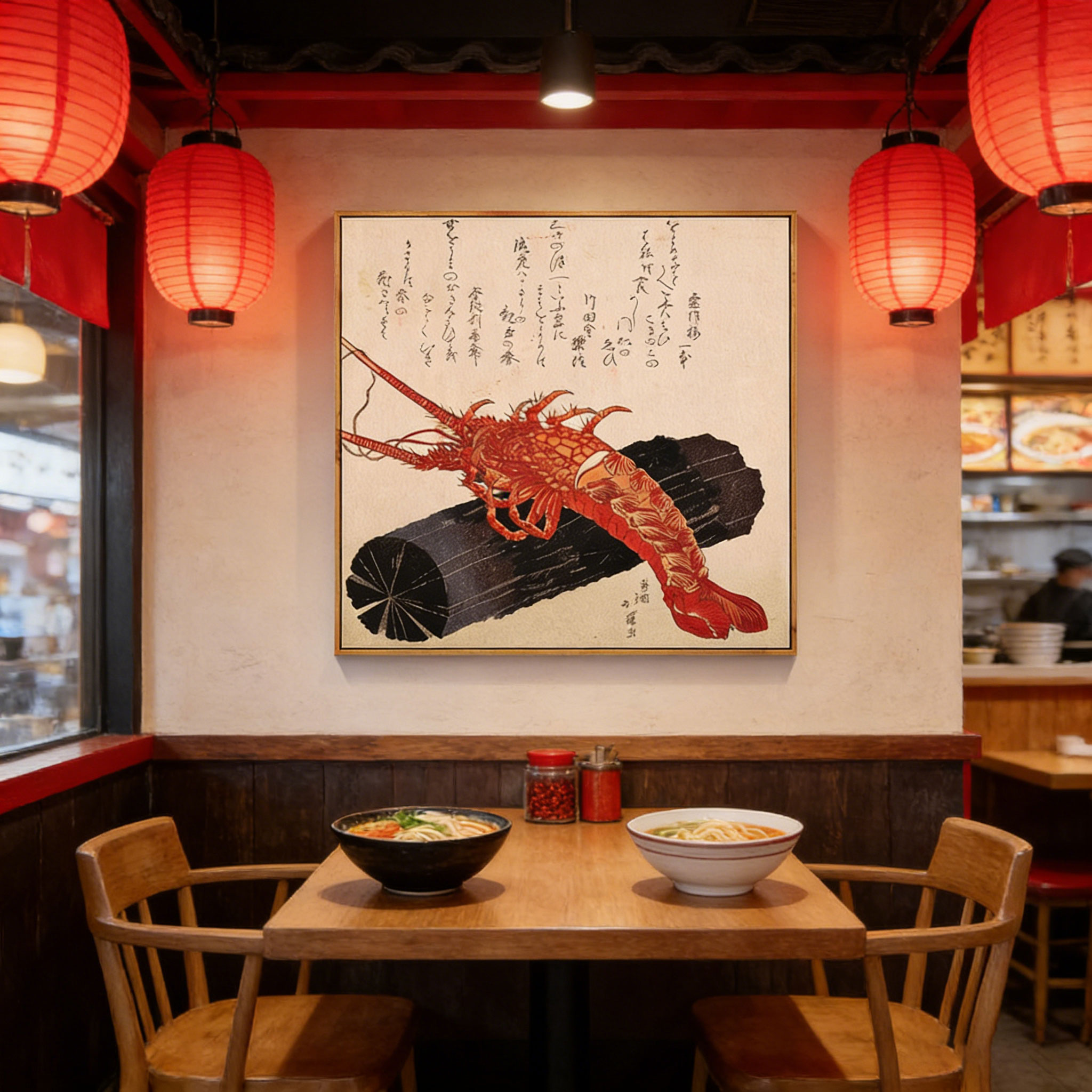 Poster su Tela Stile Ukiyo-e G - Japanese Restaurant Lifestyle recensione e prezzo