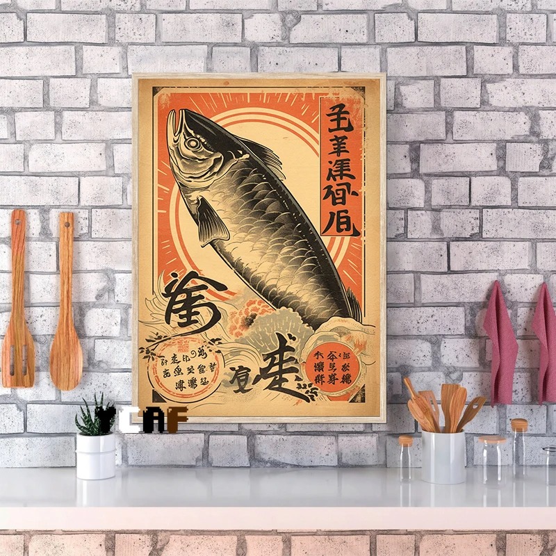 Vintage Japanese Food Poster C - Japanese Lifestyle Food recensione e prezzo