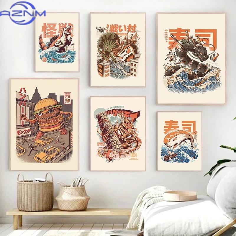 AZNM Poster di Kaiju Giappones - Japanese Lifestyle Food recensione e prezzo