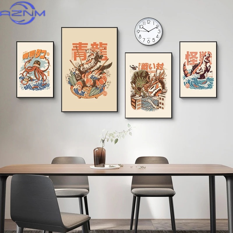 AZNM Poster di Kaiju Giappones - Japanese Lifestyle Food recensione e prezzo